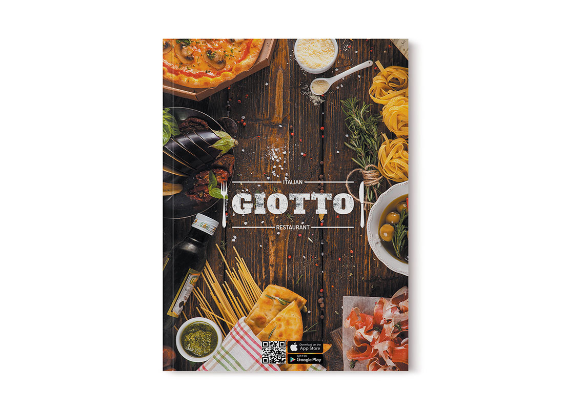 Дизайн ресторанного меню Джотто